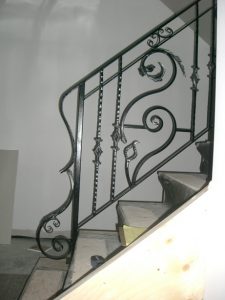 an ornate stainless steel railing in toronto
