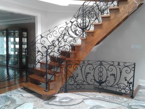 wrought iron stair railings in Toronto